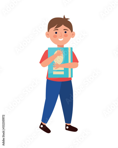 little student boy