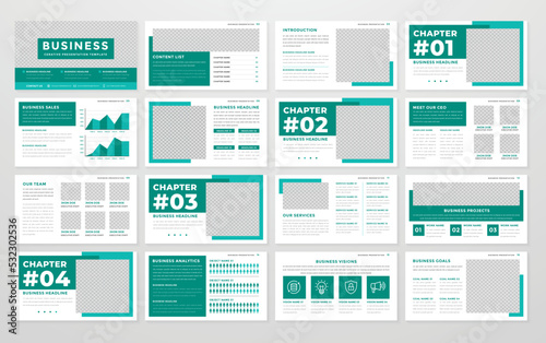 business brochure template with abstract style use for corporate presentation