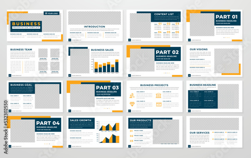business brochure template with abstract style use for corporate presentation