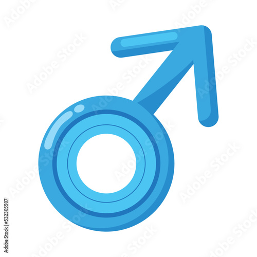blue male gender symbol