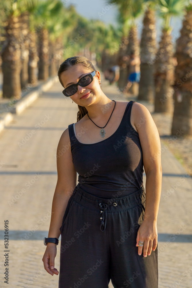 Portrait of a young beautiful girl on a sunny day Portrait of a young beautiful girl on a sunny day