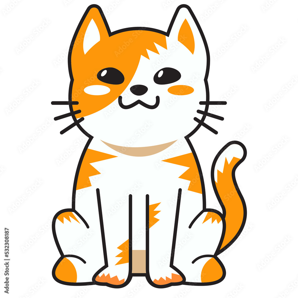 Obraz premium cute cats pet animals kitten characters design