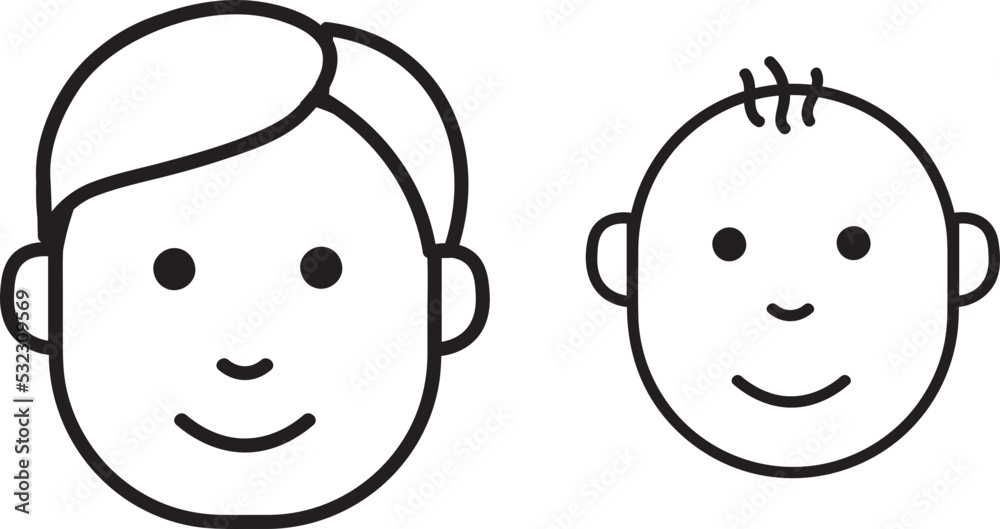 Obraz premium family icon