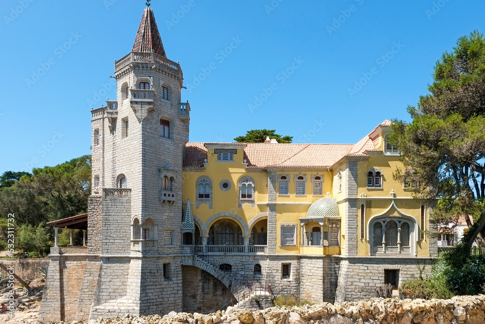 Cascais, Portugal. The beautiful Palacio Seixas built in 1902