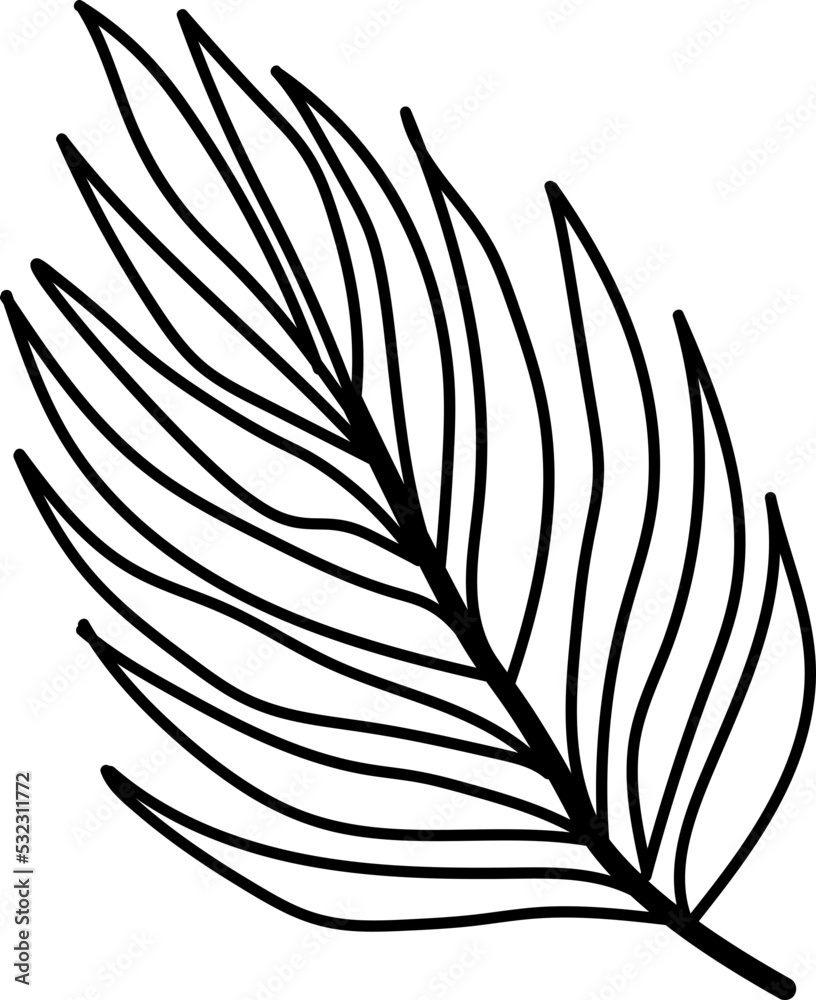 Fototapeta premium leaf illustration