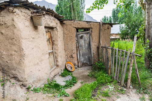 Margib, Sughd Province, Tajikistan. Traditional home in a mountain village.