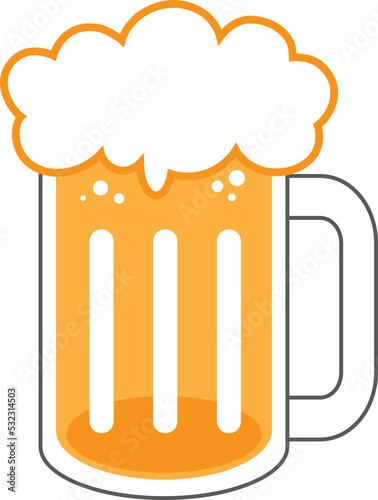 A beer mug icon vector image.