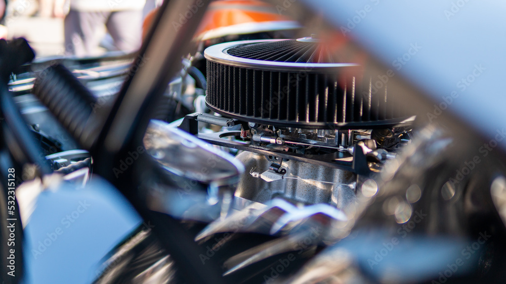 Engine Bay Hot Rod Stock Photo Adobe Stock