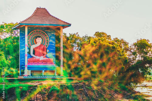 Sitting Buddha in meditation