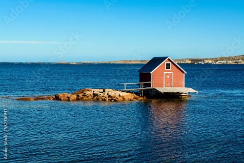 Boathouse in Joe Batt's Arm, Fogo Island, Newfoundland, Canada. photo