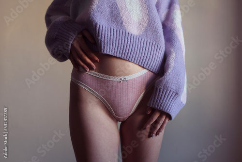 Sensual portrait of a woman's underpants