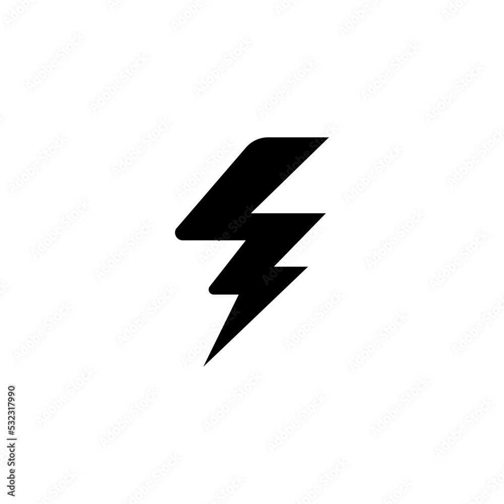 thunder icon vector design templates white thunder icon vector design templates white