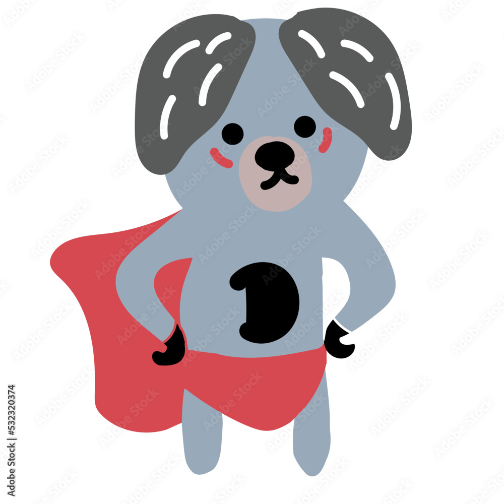 cute dog childish vector element cute dog childish vector element