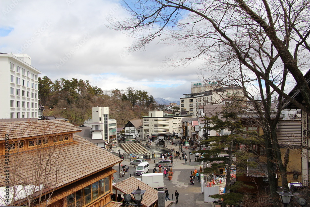 Fototapeta premium 草津の風景