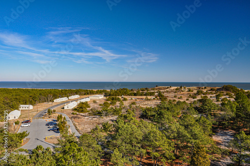 Fotografie, Obraz View from the World War II Observation Tower, Cape Henlopen State Park, Delaware