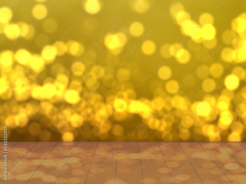 abstract gold bokeh wall and floor background abstract gold bokeh wall and floor background