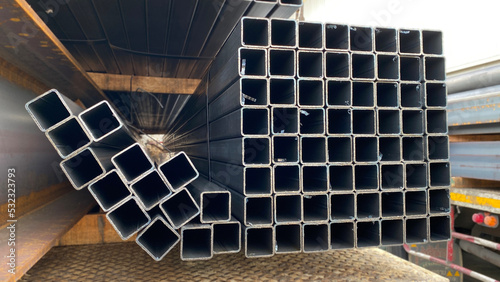 Square steel pipe pile for building materials
