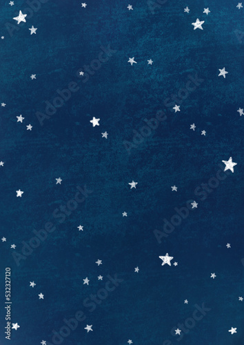 Night sky with star backgorund illustration for decoration on night festival and Christmas holiday event.