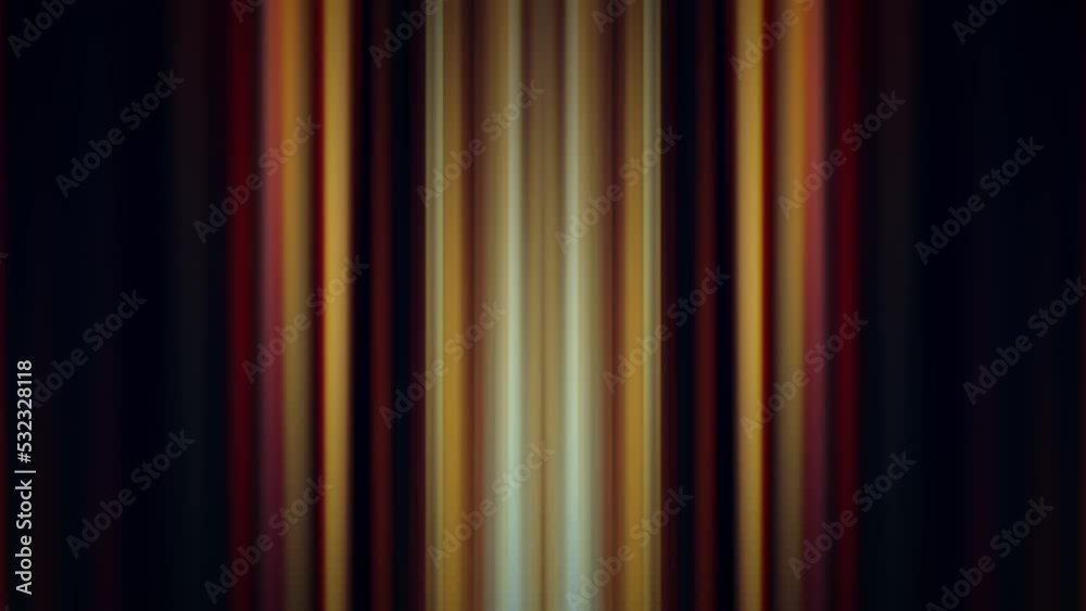 Animation loop hypnotic multicolored light vertical gradient lines wave animation on black background. Abstract dark motion gradient light trails futuristic background motion. 4K artistic stripes glow