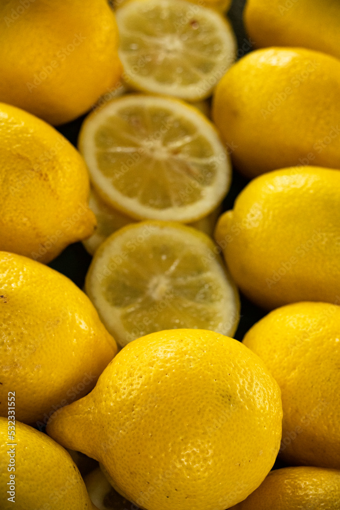 lemons and lemon slices, used to create savory dishes, lemonade, lemon desserts, lemon water lemons and lemon slices, used to create savory dishes, lemonade, lemon desserts, lemon water
