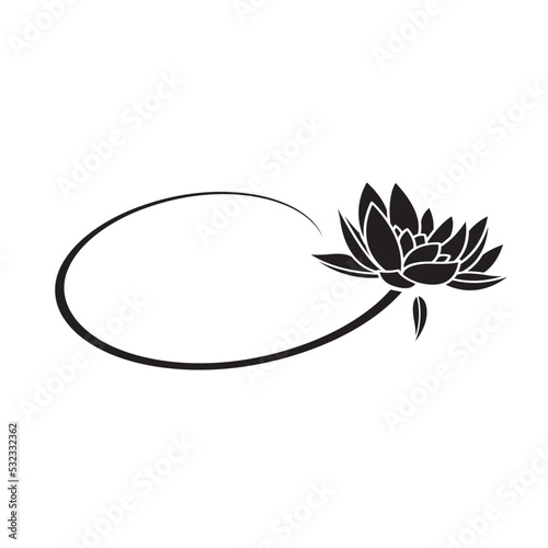 vector illustration of a lotus flower