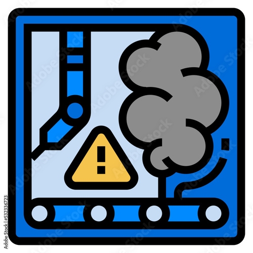 machinery breakdown icon