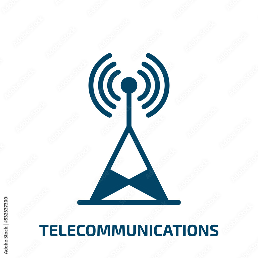 telecommunications icon from computer collection. Filled telecommunications, technology, smartphone glyph icons isolated on white background. Black vector telecommunications sign, symbol for web telecommunications icon from computer collection. Filled telecommunications, technology, smartphone glyph icons isolated on white background. Black vector telecommunications sign, symbol for web