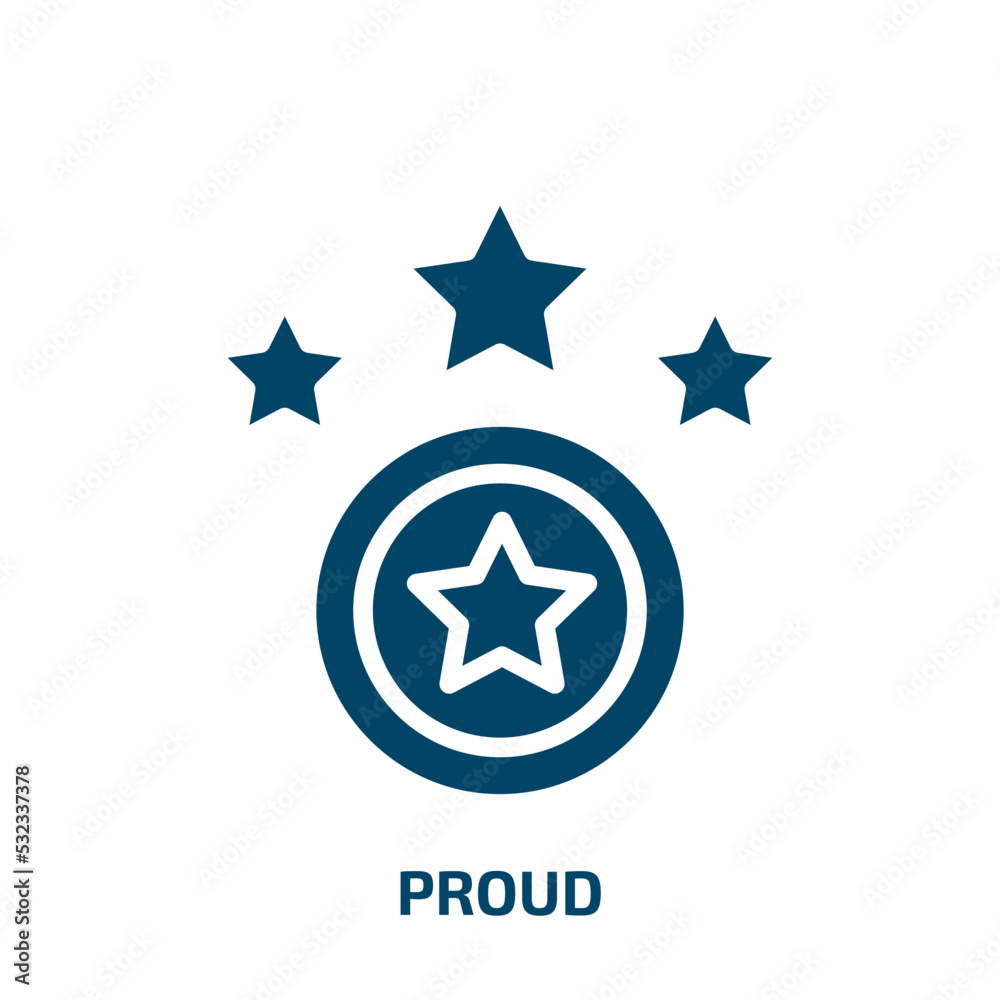 proud icon from education collection. Filled proud, flag, round glyph icons isolated on white background. Black vector proud sign, symbol for web design and mobile apps proud icon from education collection. Filled proud, flag, round glyph icons isolated on white background. Black vector proud sign, symbol for web design and mobile apps
