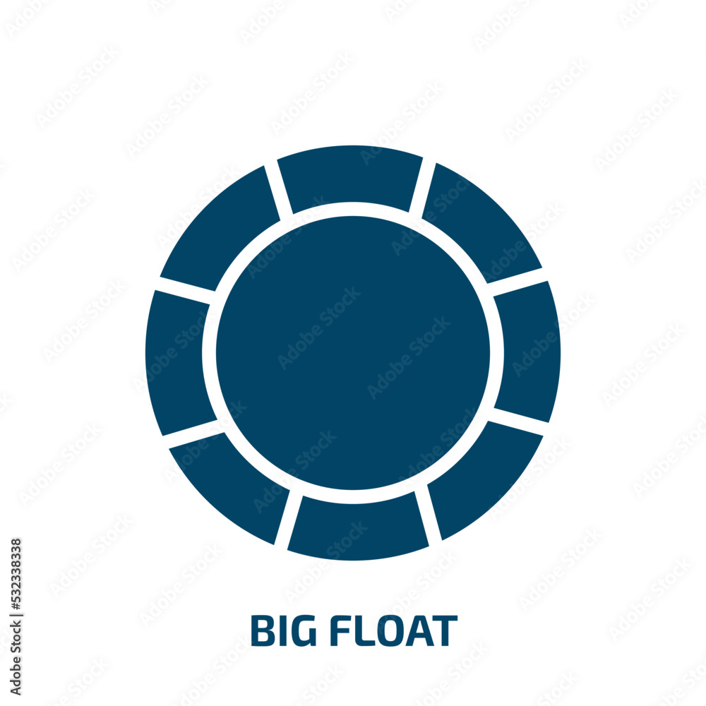 big float icon from nautical collection. Filled big float, business, big glyph icons isolated on white background. Black vector big float sign, symbol for web design and mobile apps big float icon from nautical collection. Filled big float, business, big glyph icons isolated on white background. Black vector big float sign, symbol for web design and mobile apps