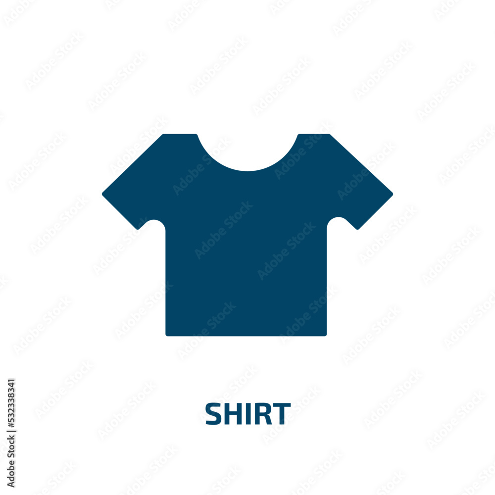 shirt icon from nautical collection. Filled shirt, wear, clothing glyph icons isolated on white background. Black vector shirt sign, symbol for web design and mobile apps shirt icon from nautical collection. Filled shirt, wear, clothing glyph icons isolated on white background. Black vector shirt sign, symbol for web design and mobile apps