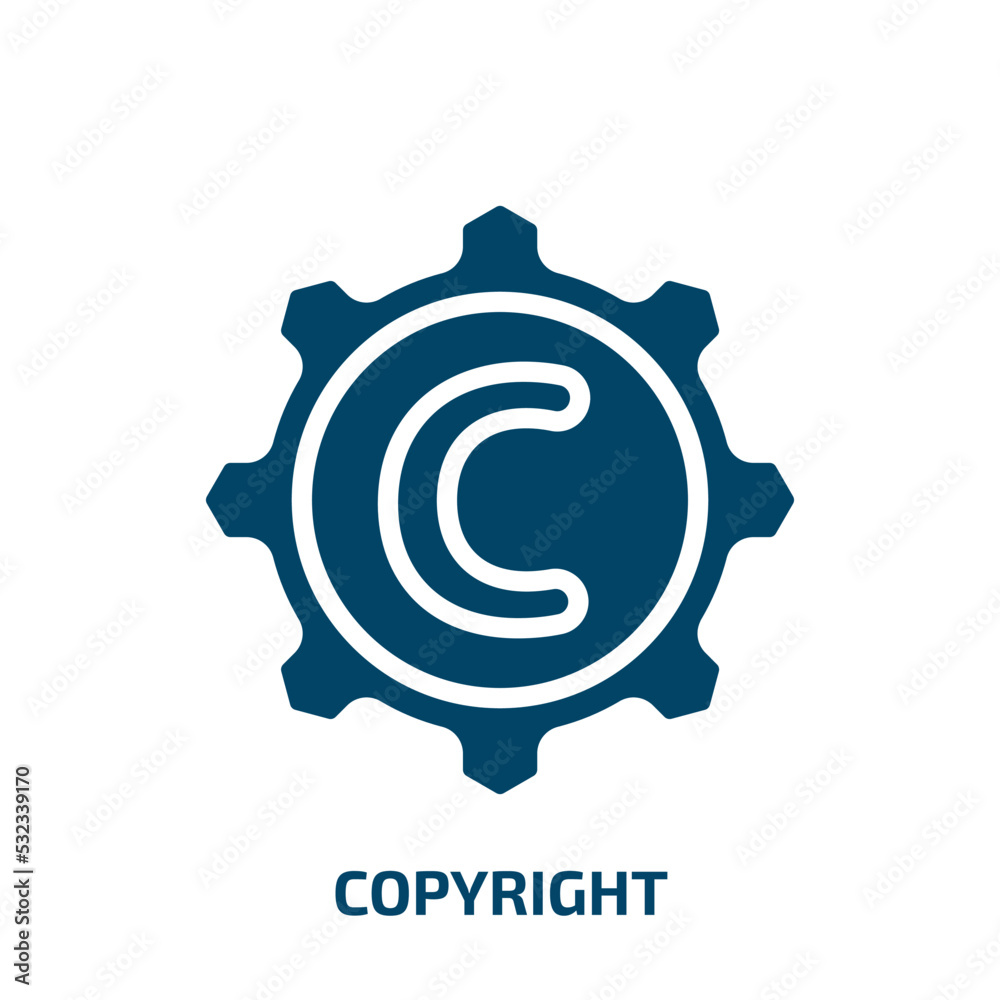 copyright icon from seo collection. Filled copyright, business, media glyph icons isolated on white background. Black vector copyright sign, symbol for web design and mobile apps copyright icon from seo collection. Filled copyright, business, media glyph icons isolated on white background. Black vector copyright sign, symbol for web design and mobile apps
