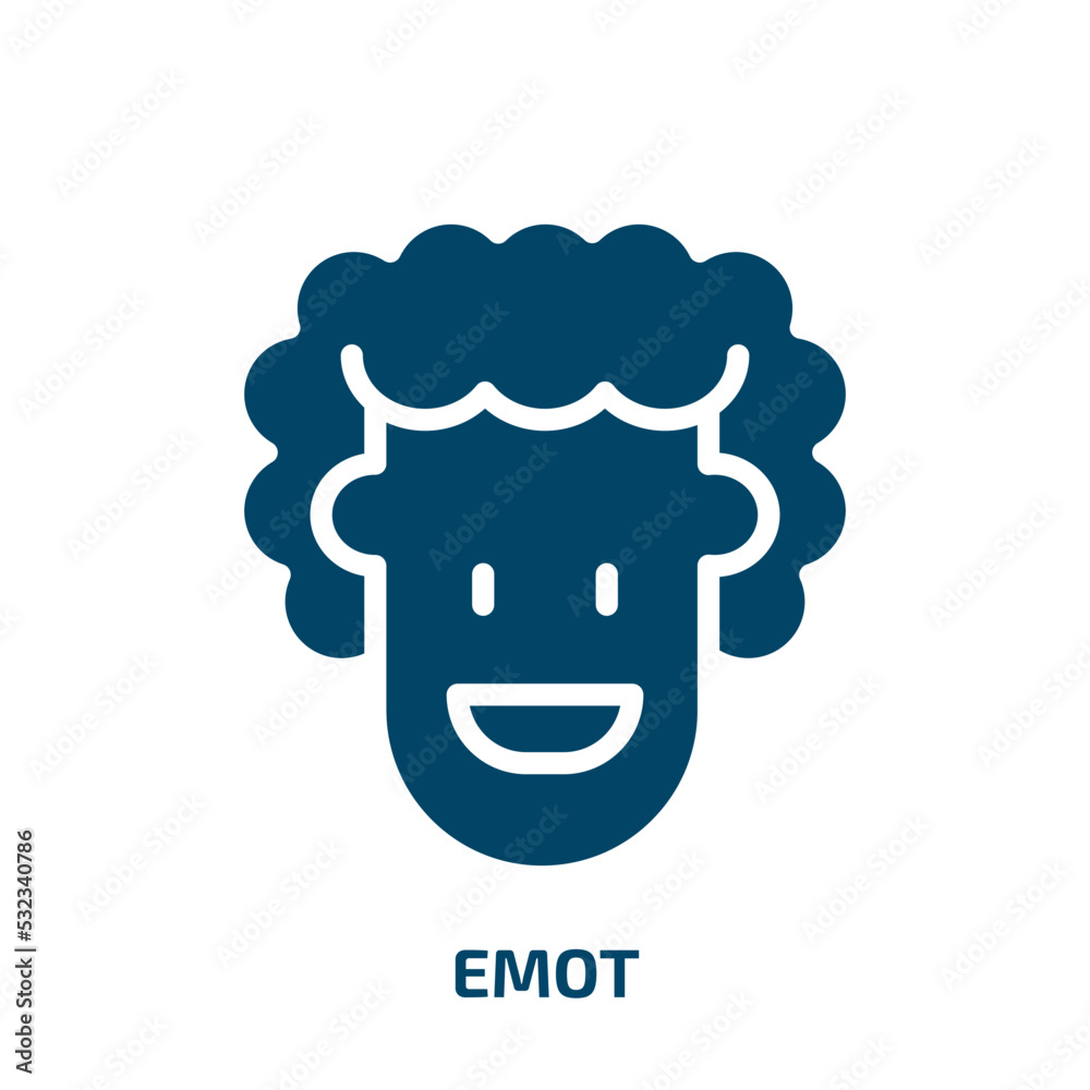 emoticon icon from user interface collection. Filled emoticon, cartoon, happy glyph icons isolated on white background. Black vector emoticon sign, symbol for web design and mobile apps emoticon icon from user interface collection. Filled emoticon, cartoon, happy glyph icons isolated on white background. Black vector emoticon sign, symbol for web design and mobile apps