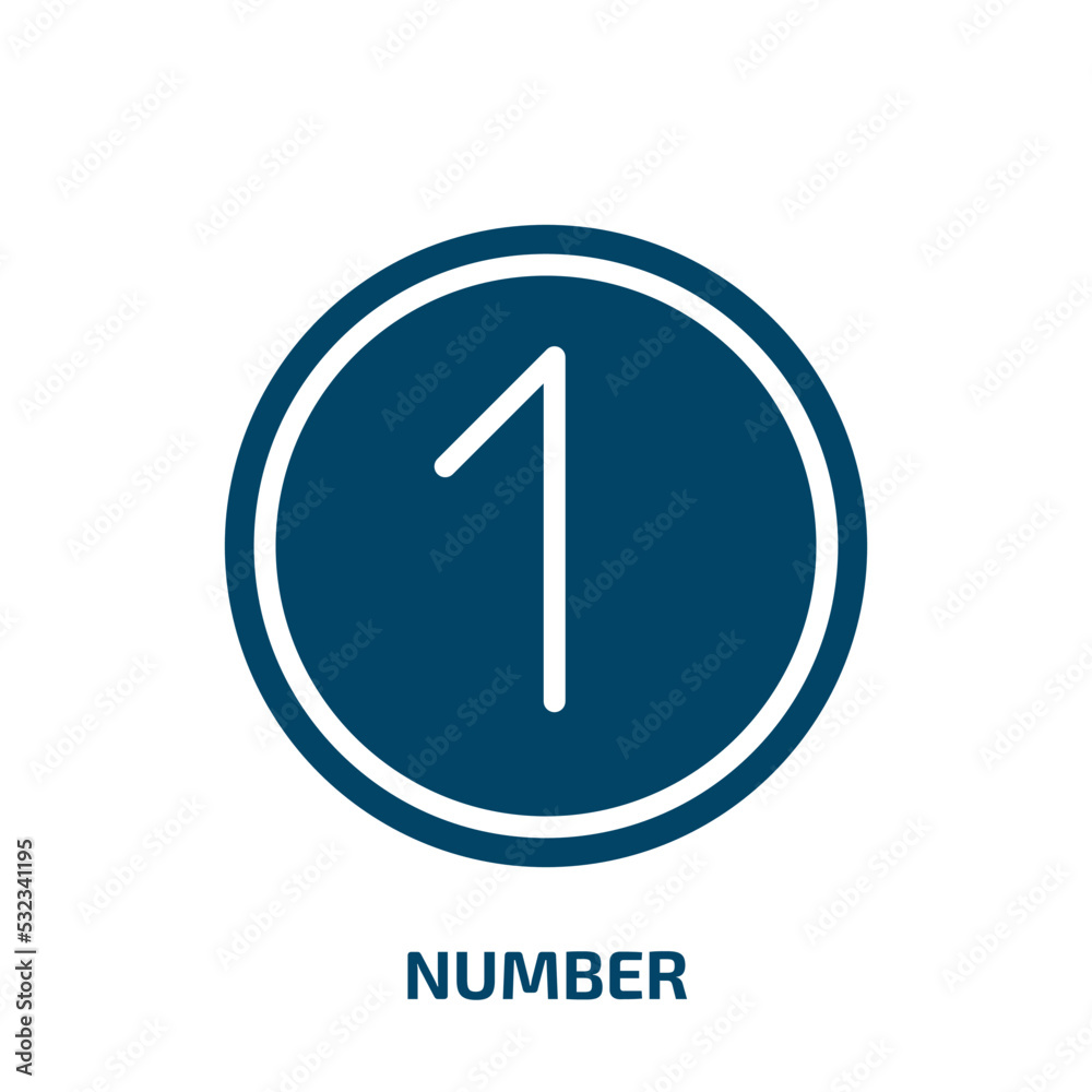 number icon from user interface collection. Filled number, collection, business glyph icons isolated on white background. Black vector number sign, symbol for web design and mobile apps number icon from user interface collection. Filled number, collection, business glyph icons isolated on white background. Black vector number sign, symbol for web design and mobile apps