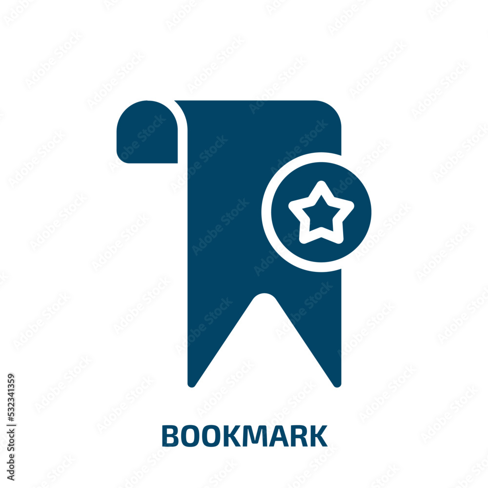 bookmark icon from user interface collection. Filled bookmark, book ...