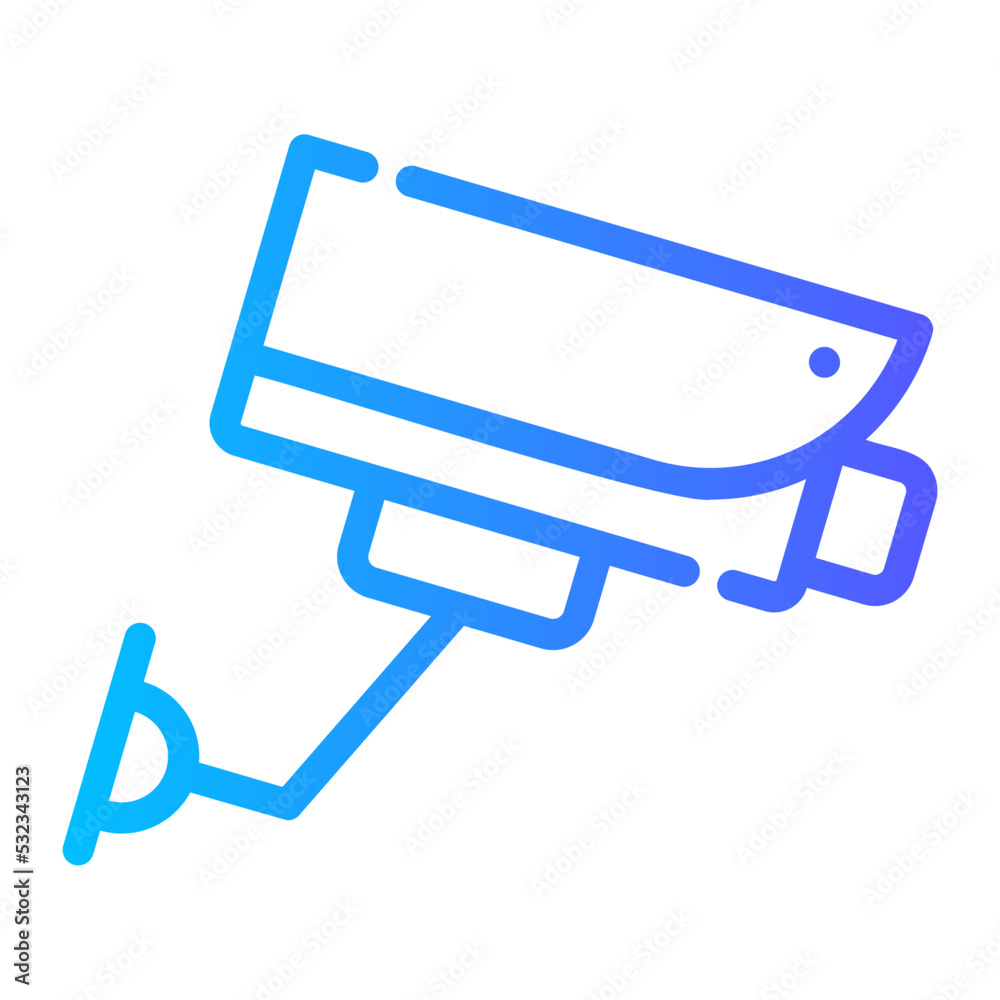 cctv camera gradient icon cctv camera gradient icon