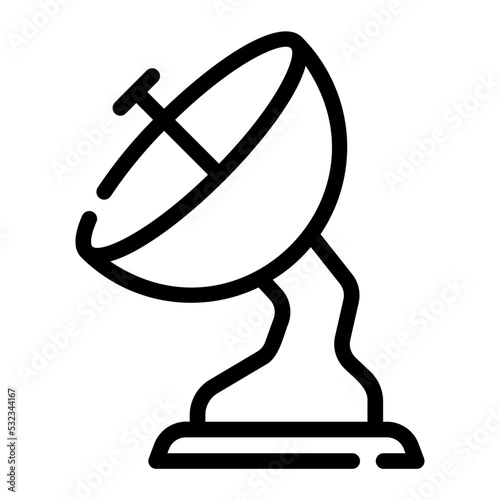 satelit dish line icon
