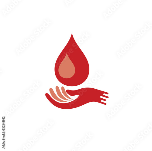 illustration of blood donors, vector art.