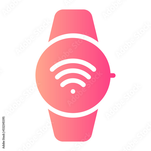 smart watch gradient icon