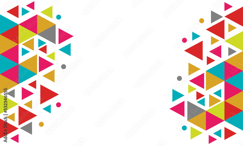 Obraz premium abstract background triangle full color Happy new year