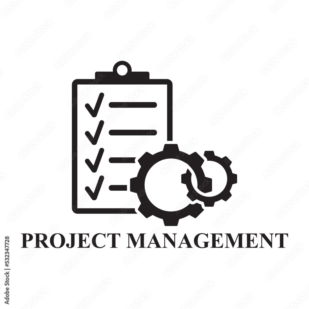 project management icon , document icon