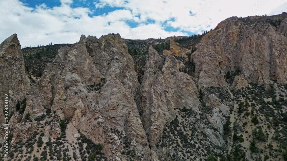 Windy Ridge range near Sheep Creek Canyon in Manilla Utah from aerial view. Windy Ridge range near Sheep Creek Canyon in Manilla Utah from aerial view.