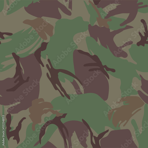 abstract Fashionable Camouflage Pattern Vector color way.