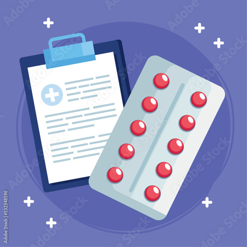medical order and pills