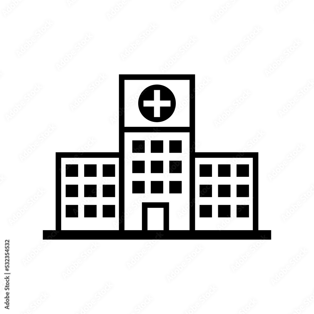 Hospital building icon Hospital building icon