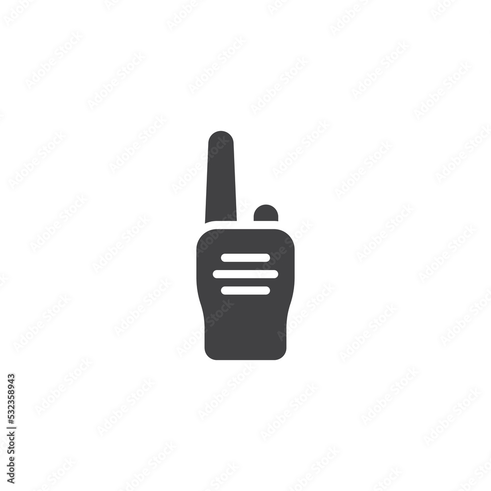 Walkie-talkie vector icon Walkie-talkie vector icon