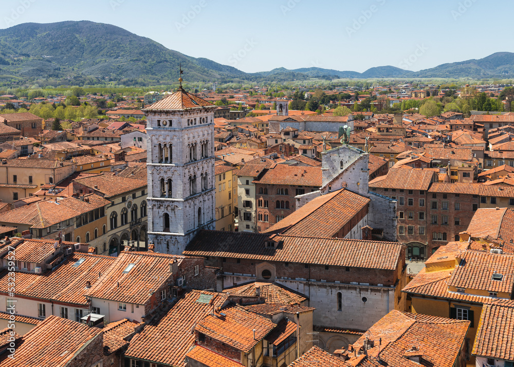 Lucca Toskana von Oben