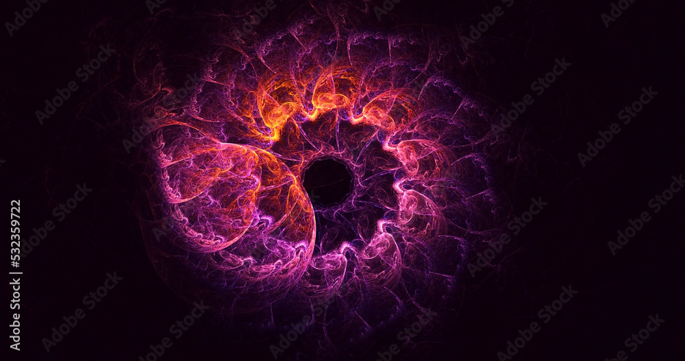 3D rendering abstract fractal light background 3D rendering abstract fractal light background
