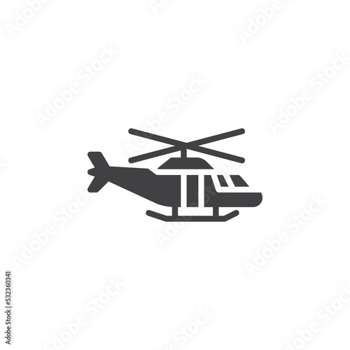 Helicopter vector icon © alekseyvanin
