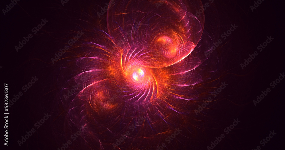 3D rendering abstract colorful fractal light background 3D rendering abstract colorful fractal light background
