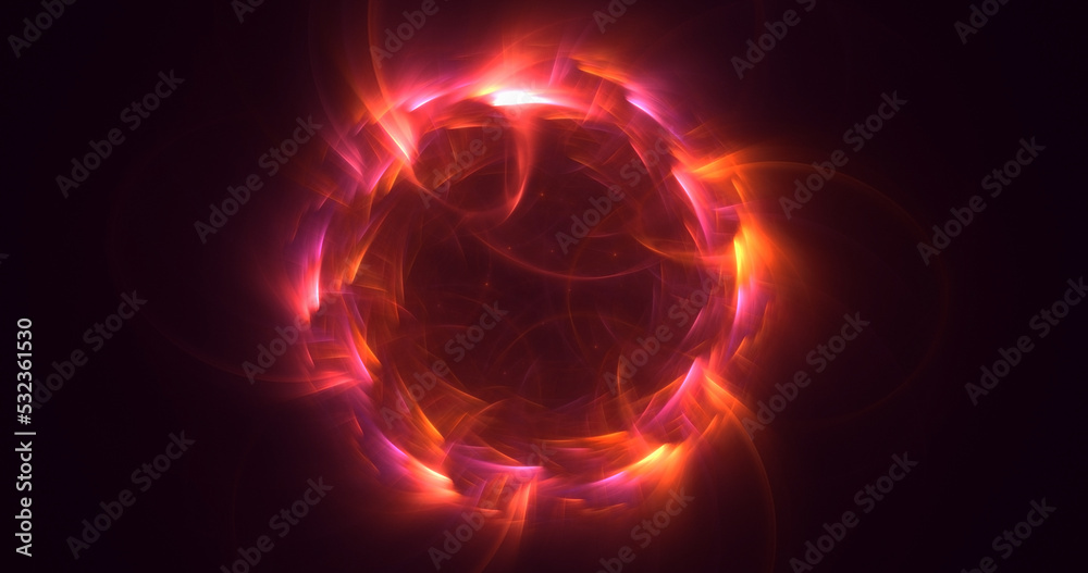 3D rendering abstract round light background 3D rendering abstract round light background